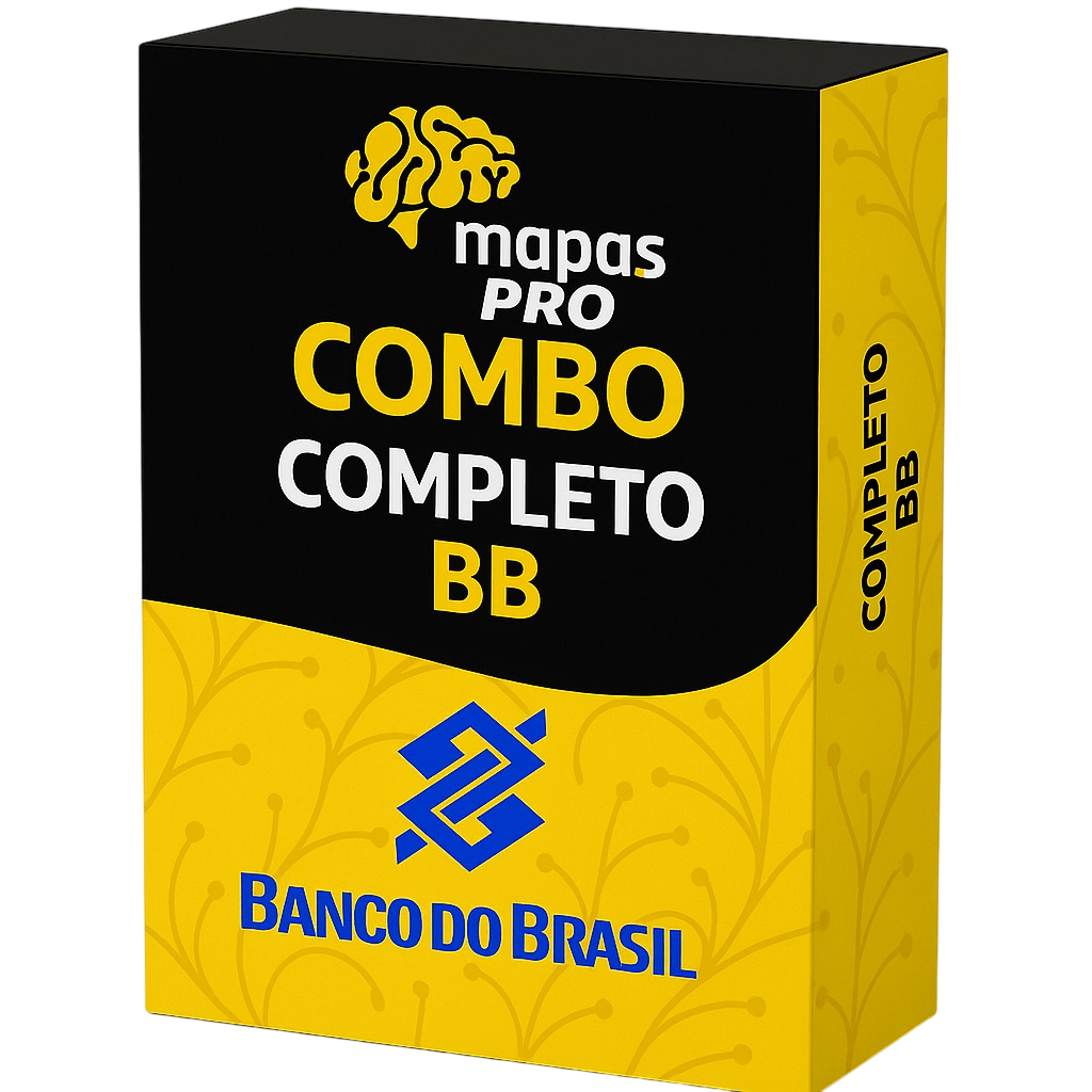Combo Banco do Brasil - BB - Mapas Mentais e Resumos Esquematizados
