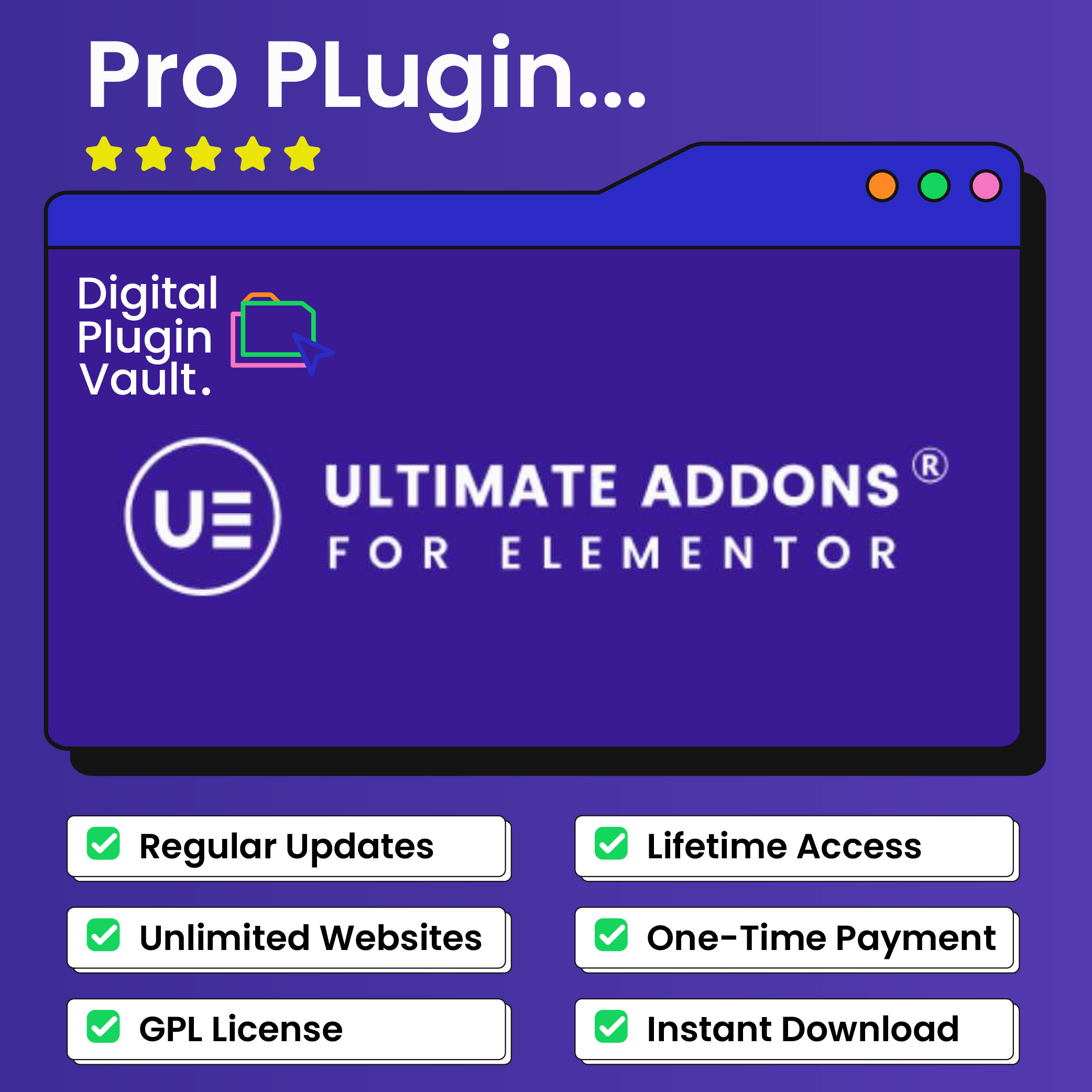 Ultimate Addons Pro GPL License for Elementor: WordPress Plugin (Di...
