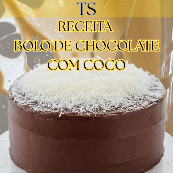 Receita - Bolo de Cenoura com Coco : Cobertura de Chocolate/TS