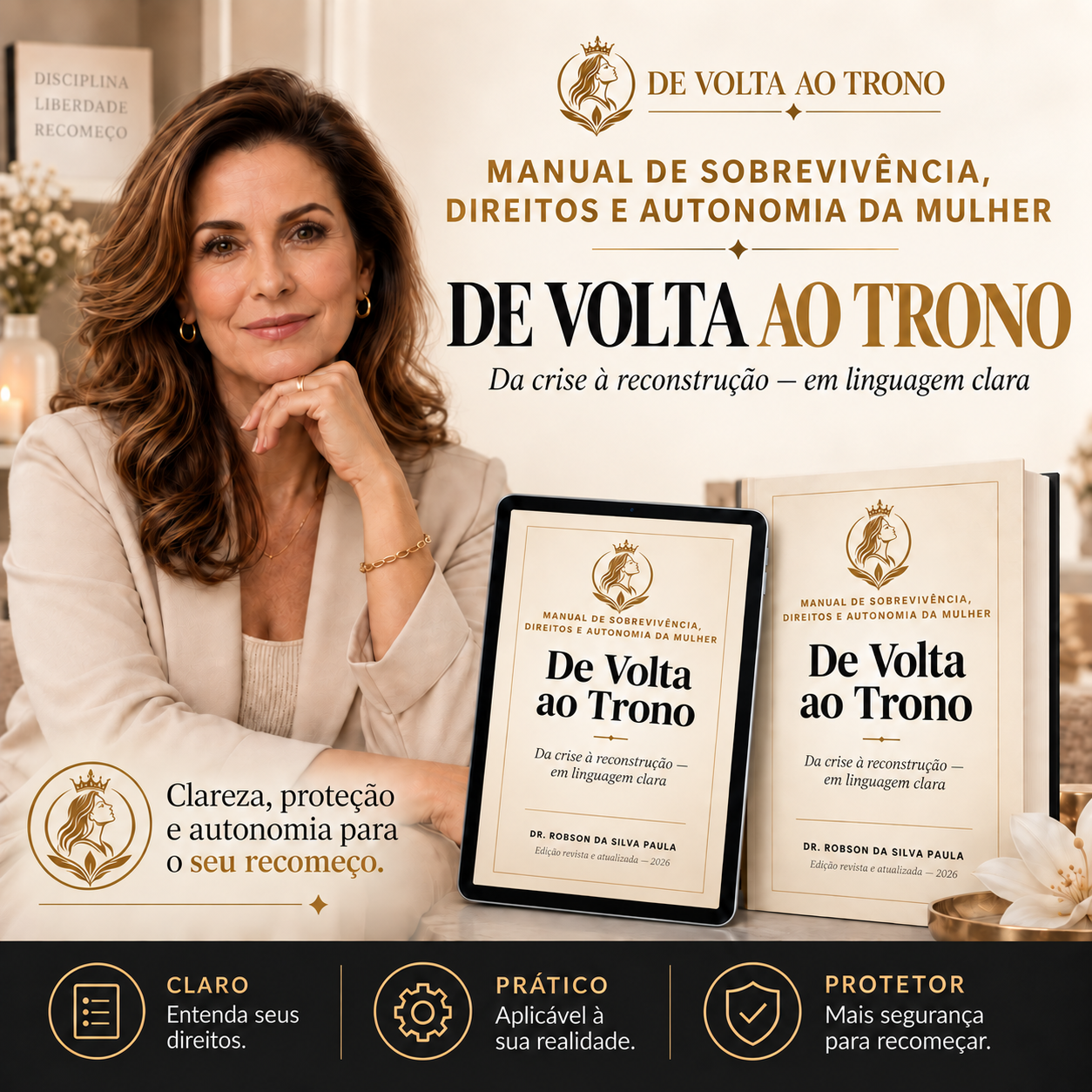Capa do Livro De Volta ao Trono