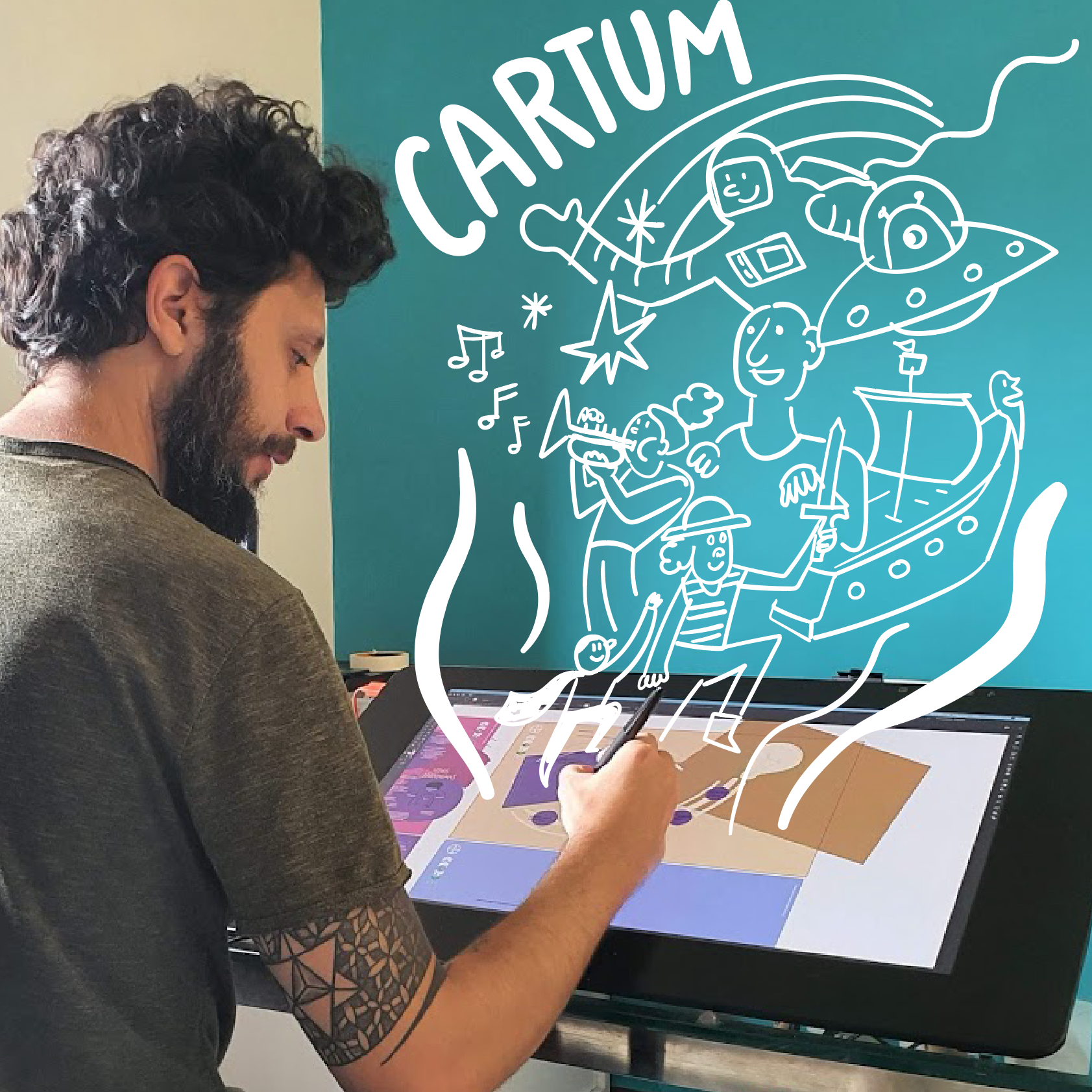 Desenhando cartum na facilitação gráfica: Aprimore seu desenho para...