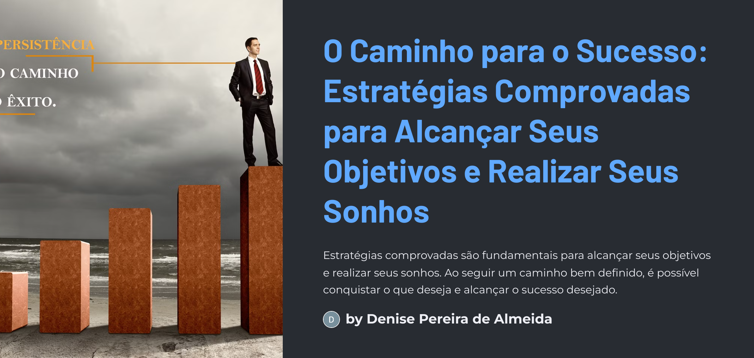 O Caminho para o Sucesso: Estratégias Comprovadas para Alcançar Seu...
