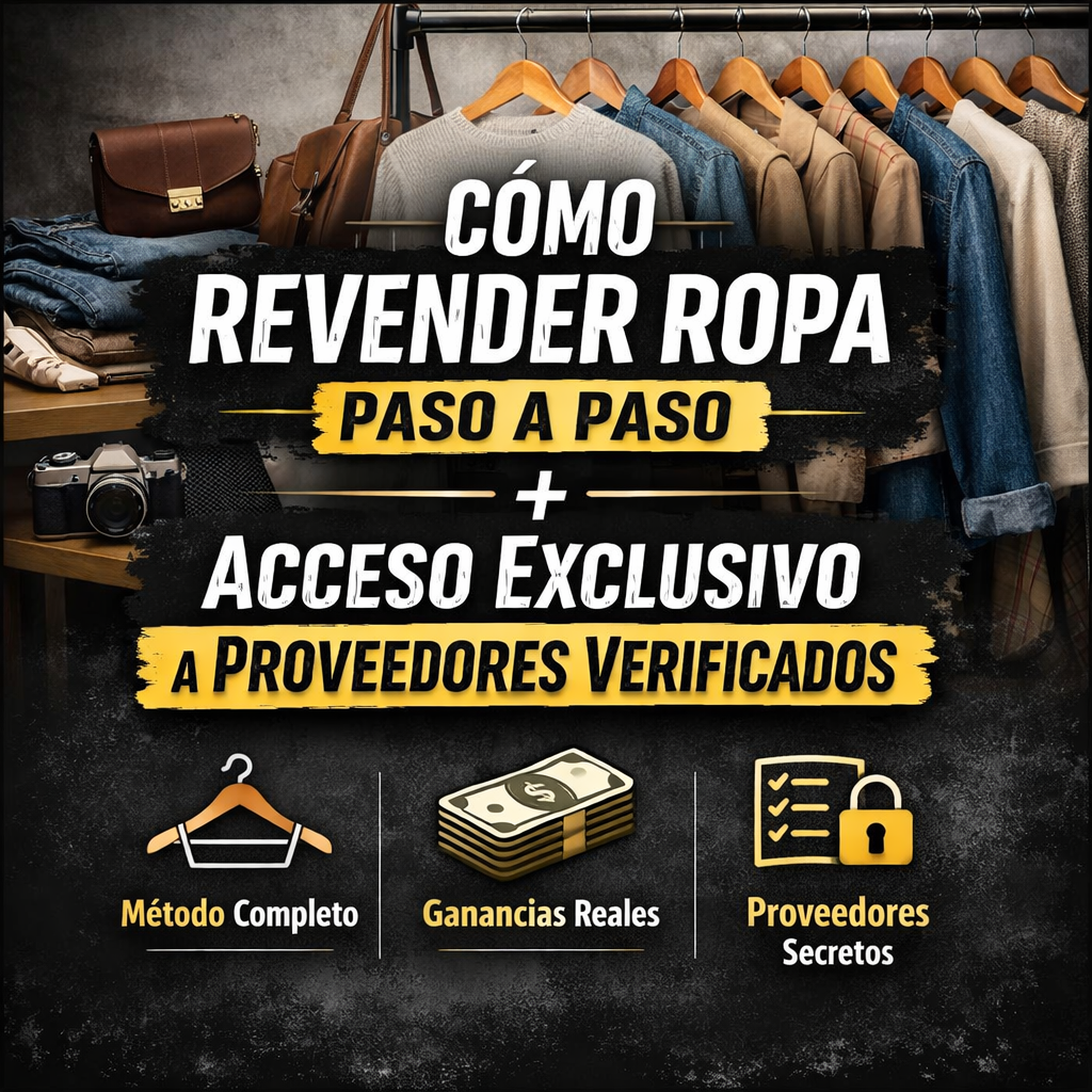 Cómo Revender Ropa Paso a Paso + Acceso Exclusivo a Proveedores Ve...