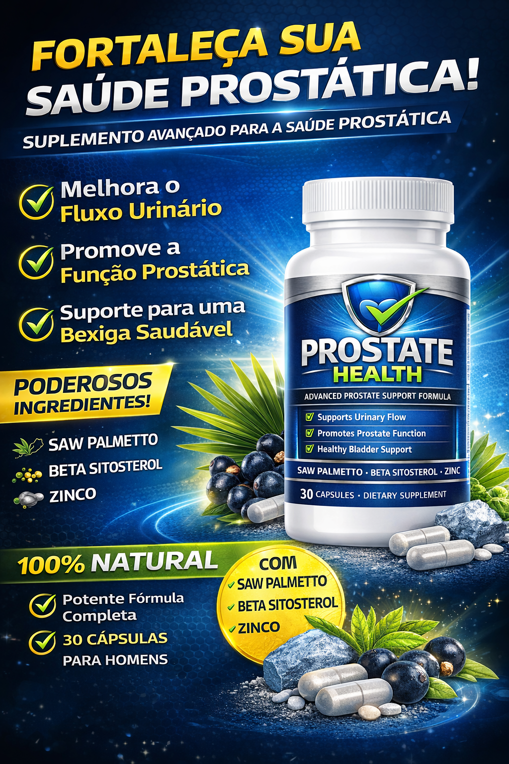 PROSTATE HEALTH ( KIT COM 3 FRASCOS )