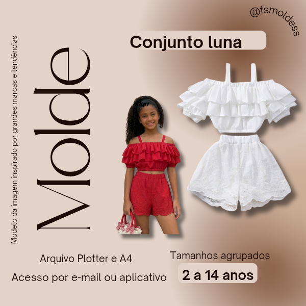 Molde conjunto luna