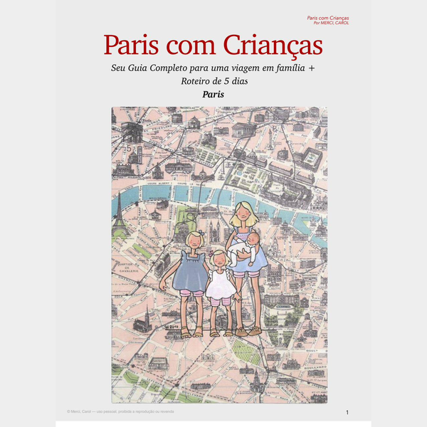 Capa do Guia Paris com Crianças