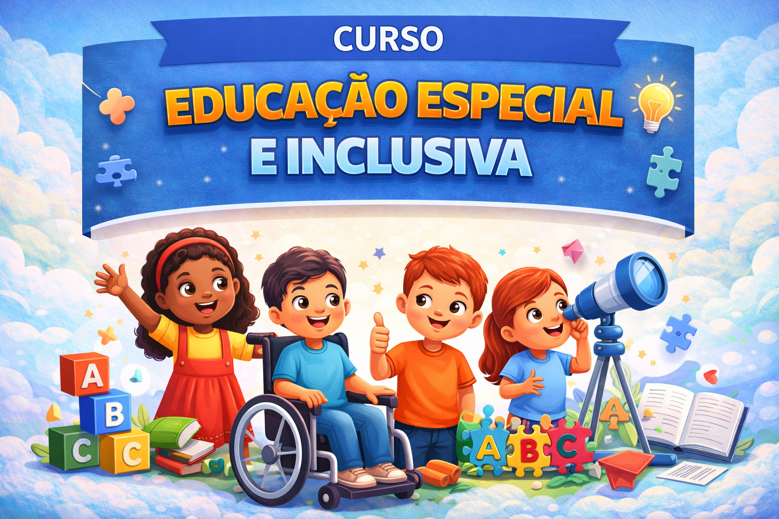 CURSO DE CAPACITAÇÃO EDUCAÇÃO ESPECIAL INCLUSIVA 220 horas - Insti...