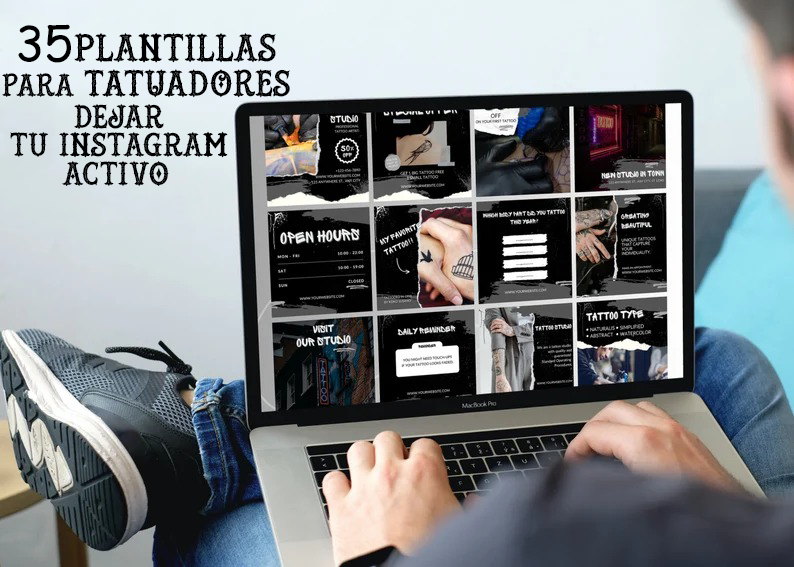 PLANTILLAS DE INSTAGRAM PARA ARTISTAS DEL TATUAJE - Dina Maria da Silva ...