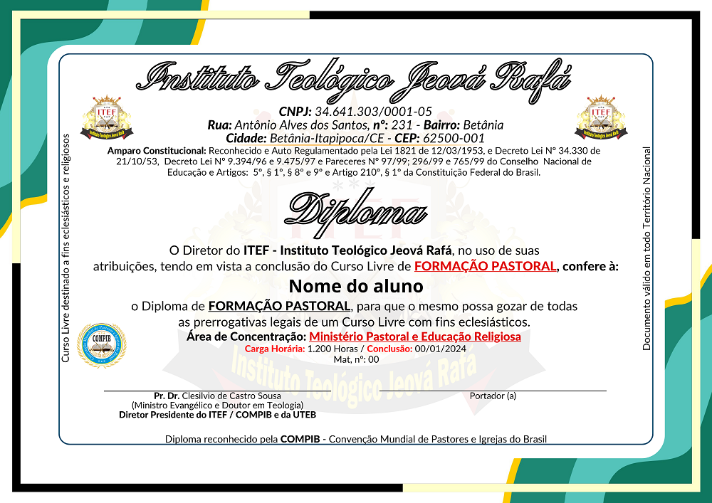 FORMAÇÃO PASTORAL