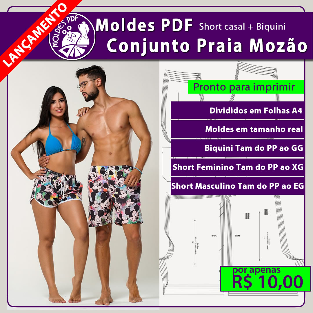 Imagem de capa para o Curso online Moldes PDF Conjunto Praia Mozão