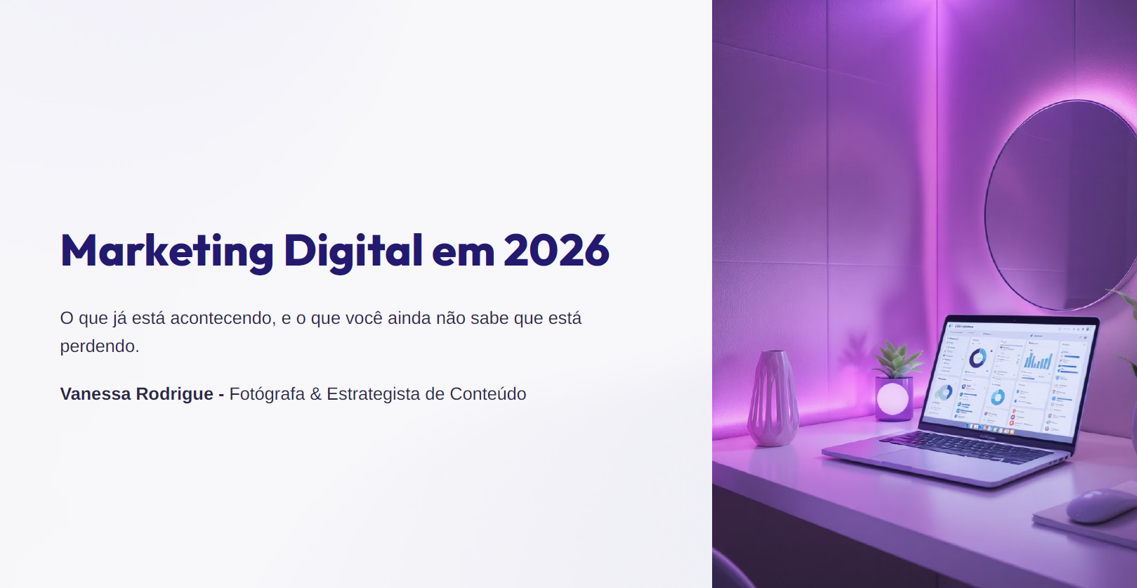 Tendências do Marketing digital para 2026 - Aula Ao Vivo com Vanessah ...