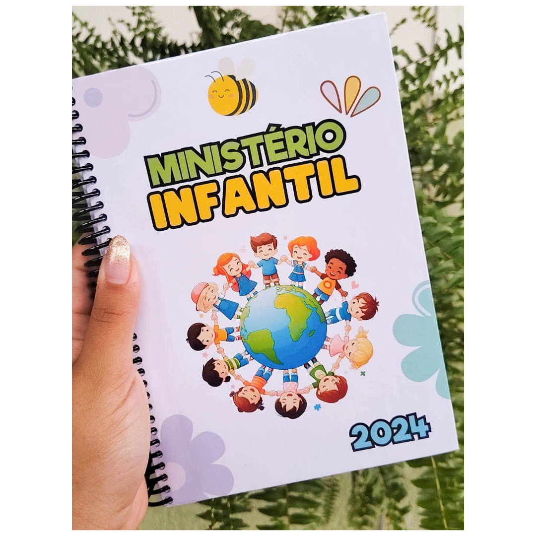 Imagem de capa para o Ebook AGENDA DO MINISTÉRIO INFANTIL 2024 🌸📖 