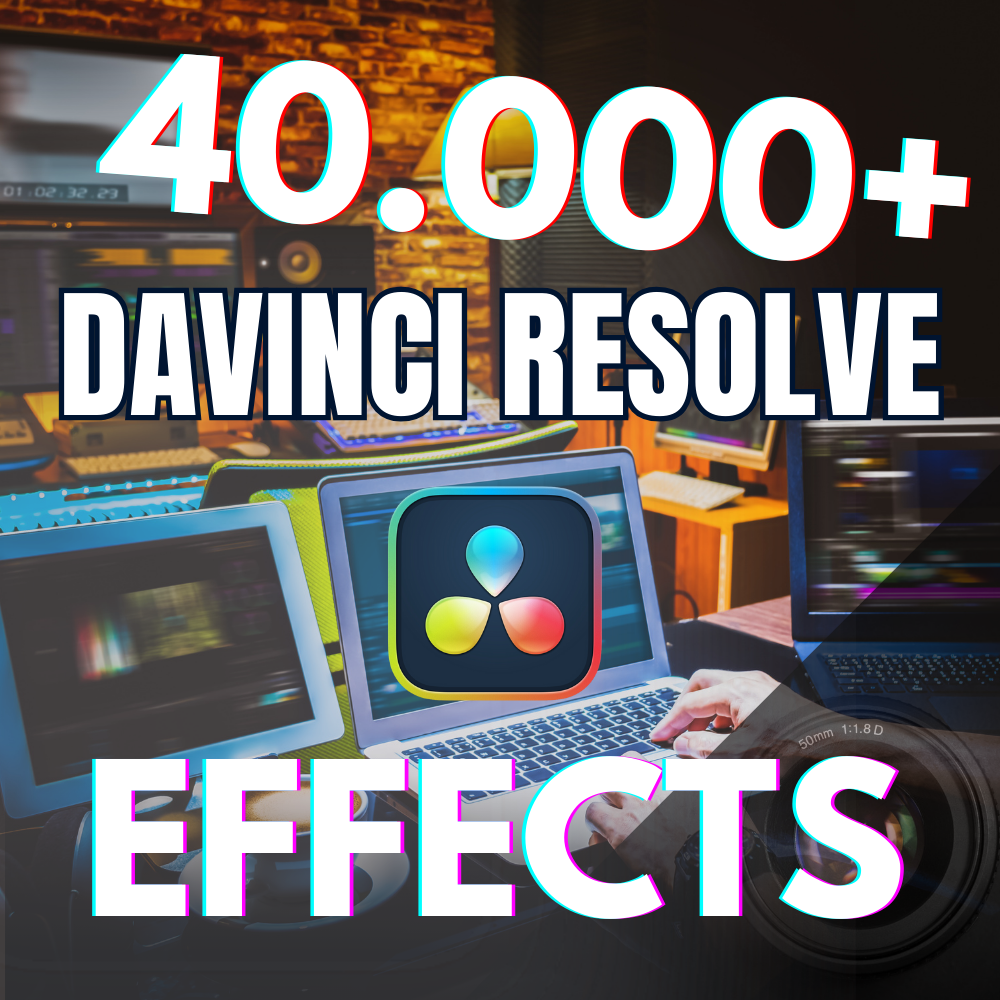 Davinci Resolve Master Bundle 40,000+ Templates, LUTs & Transitions