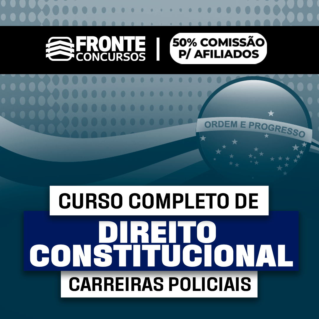 Imagem de capa para o Curso online DIREITO CONSTITUCIONAL | CARREIRAS POLICIAIS