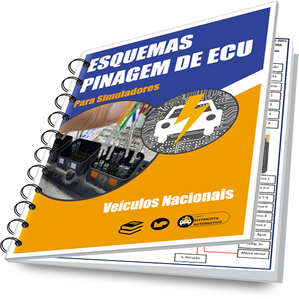 Imagem de capa para o Ebook Esquemas Pinagem de ECU - Nacionais & Importados