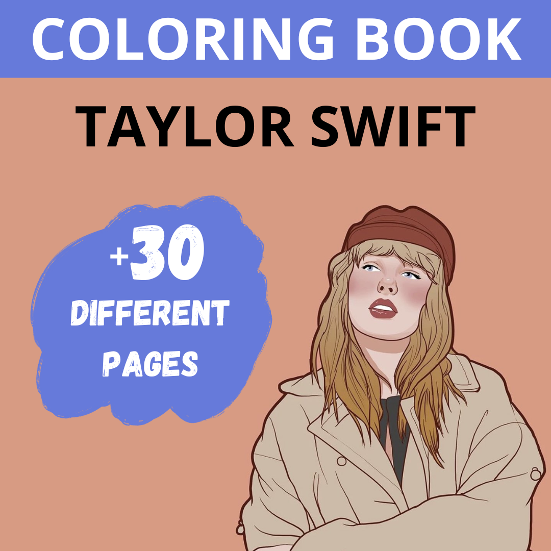 Taylor Swift Coloring Book Digital Download - Geração Digital | Hotmart