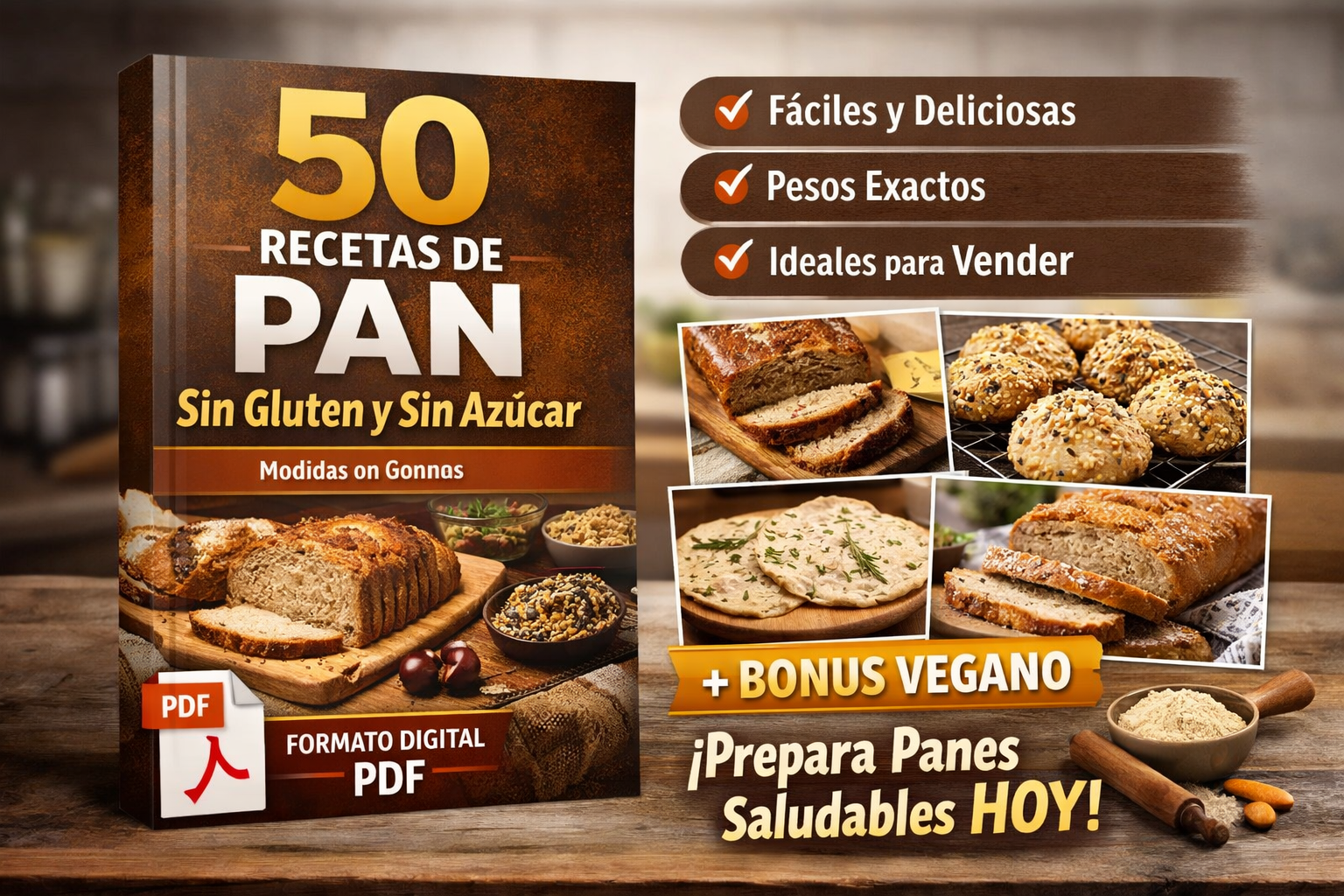 Pan saludable en casa 50 recetas Sistema práctico - jhon andres esc...