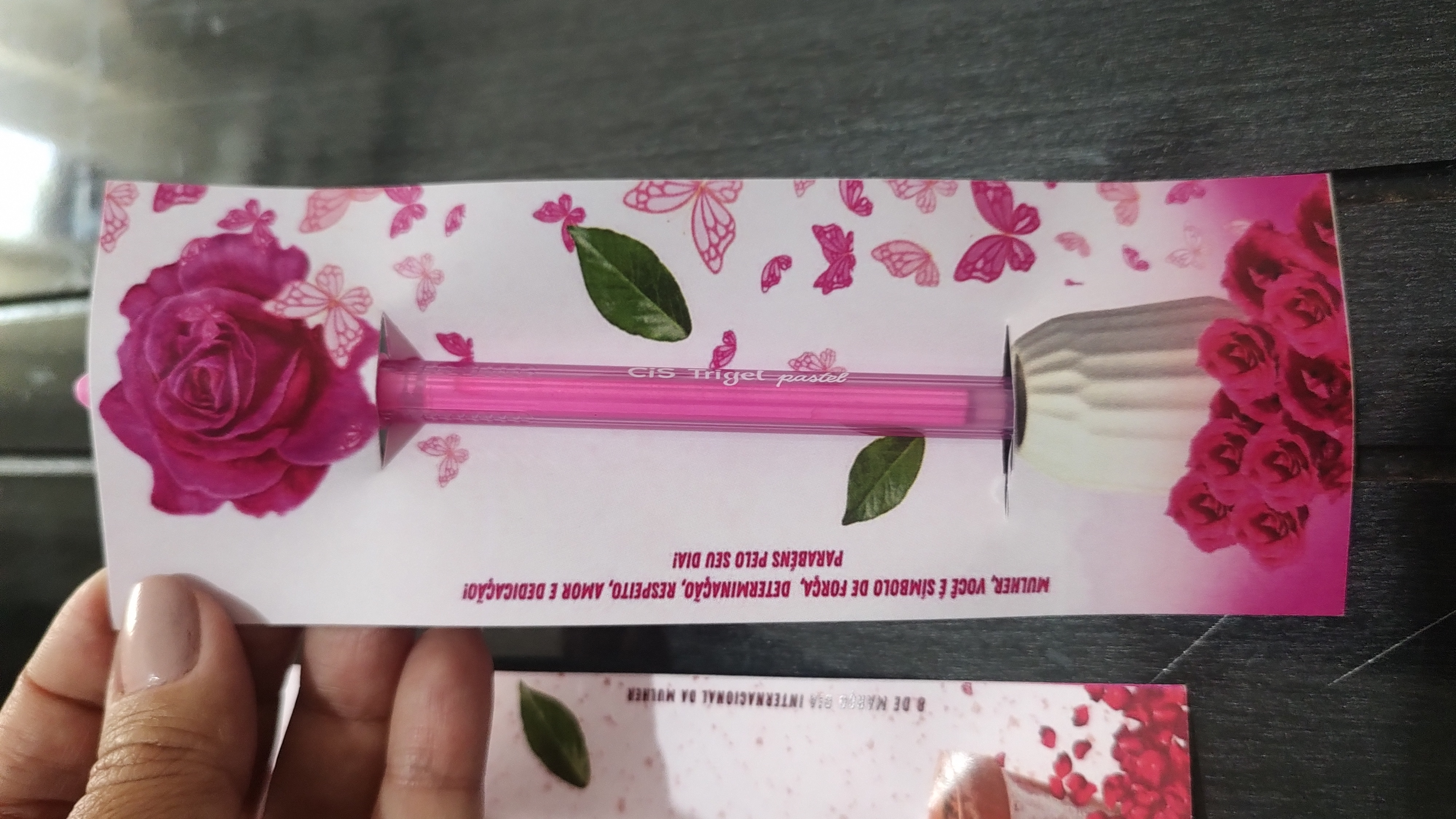 Marca página Rosa