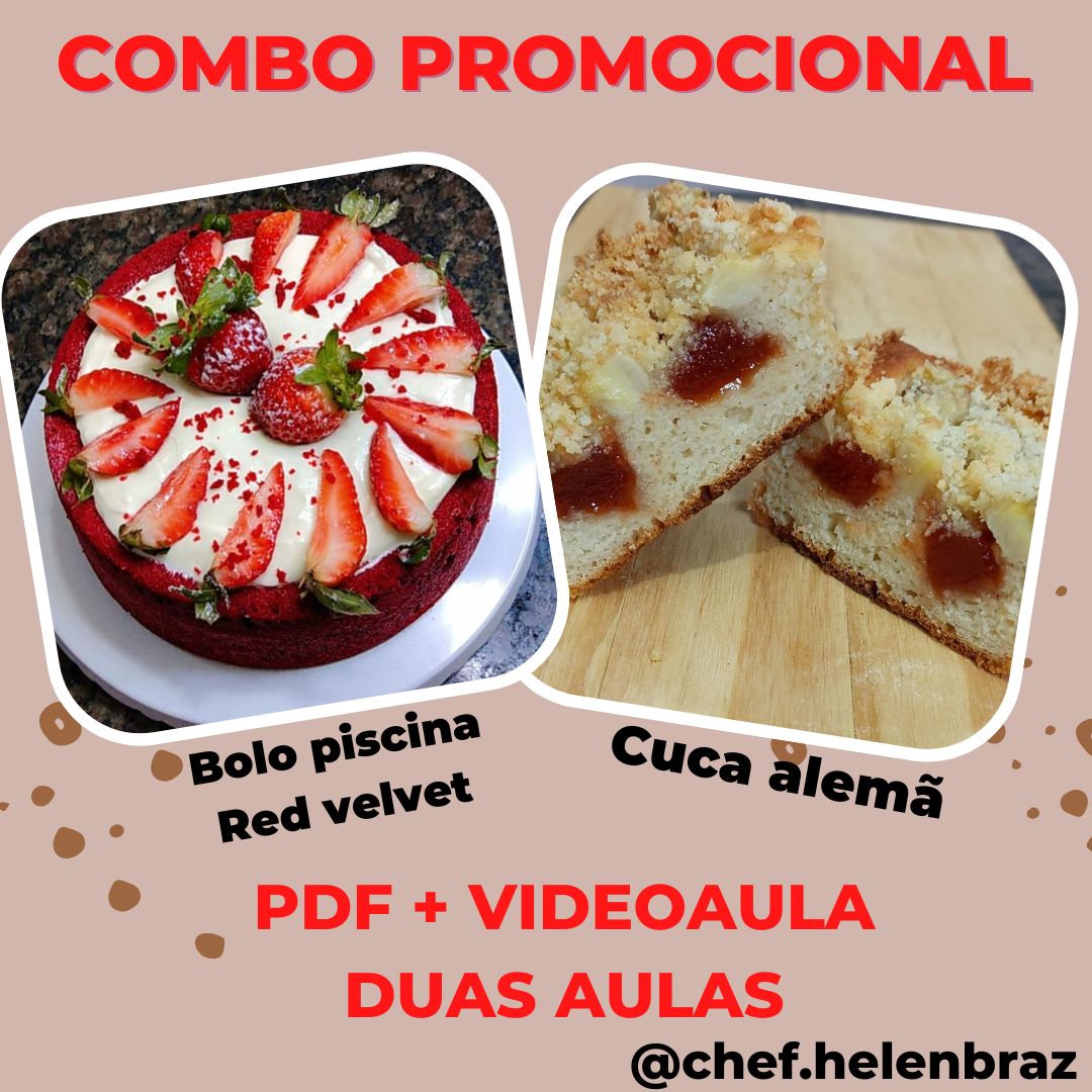 Imagem de capa para o Curso online Red velvet + Cuca Alemã 