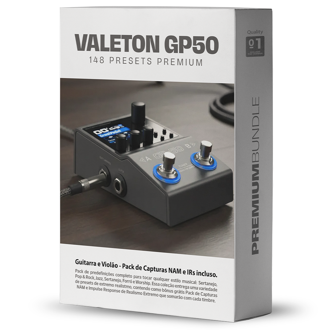 Presets Valeton GP50 - 148 Timbres Profissionais - Paiva | Hotmart