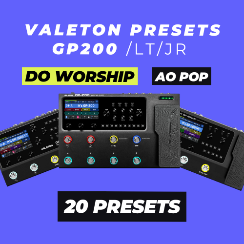 Valeton GP 200 | LT | JR Presets WORSHIP ao POP - Gabriel Nunes | H