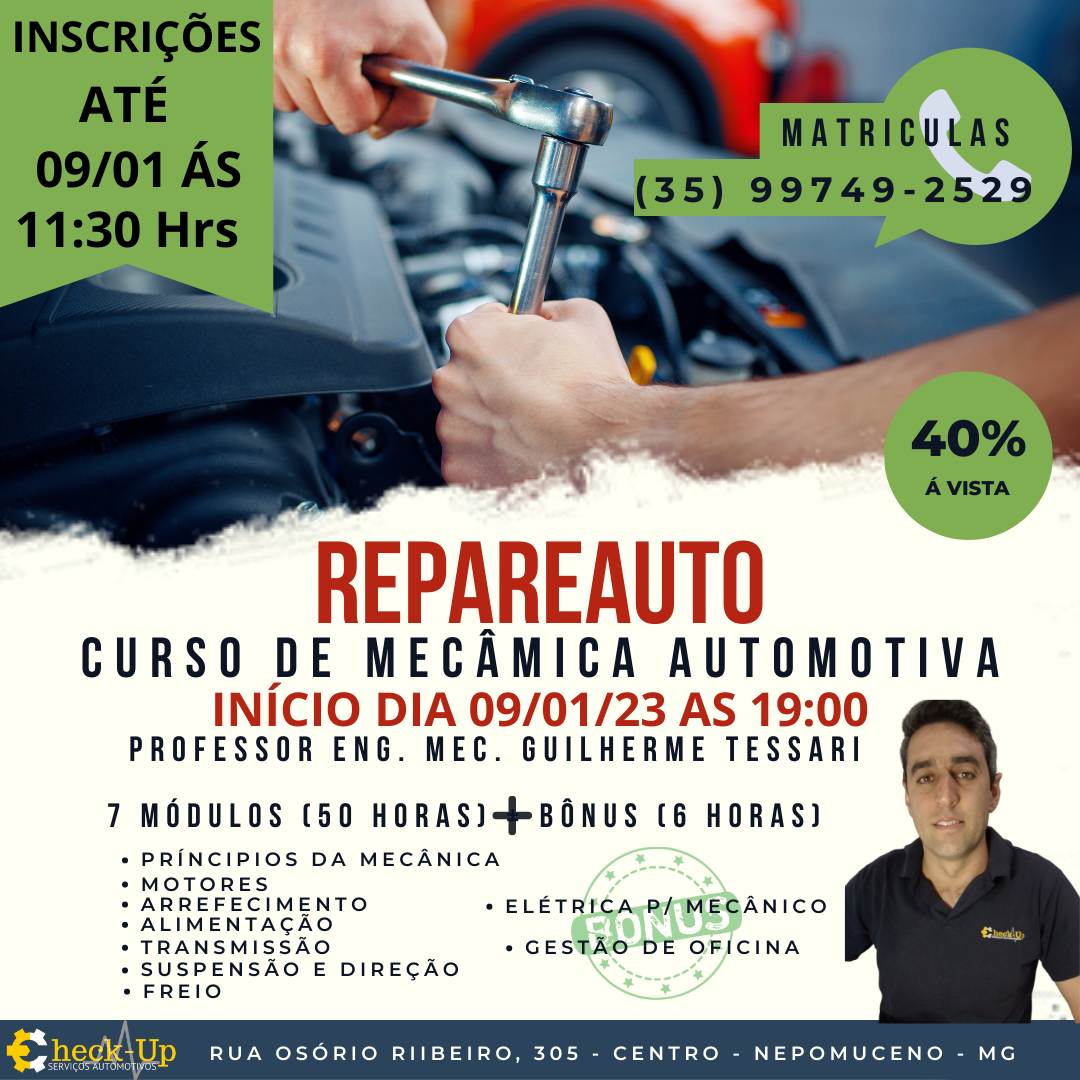 CURSO DE MECÂNICA AUTOMOTIVA - Guilherme Tessari | Hotmart