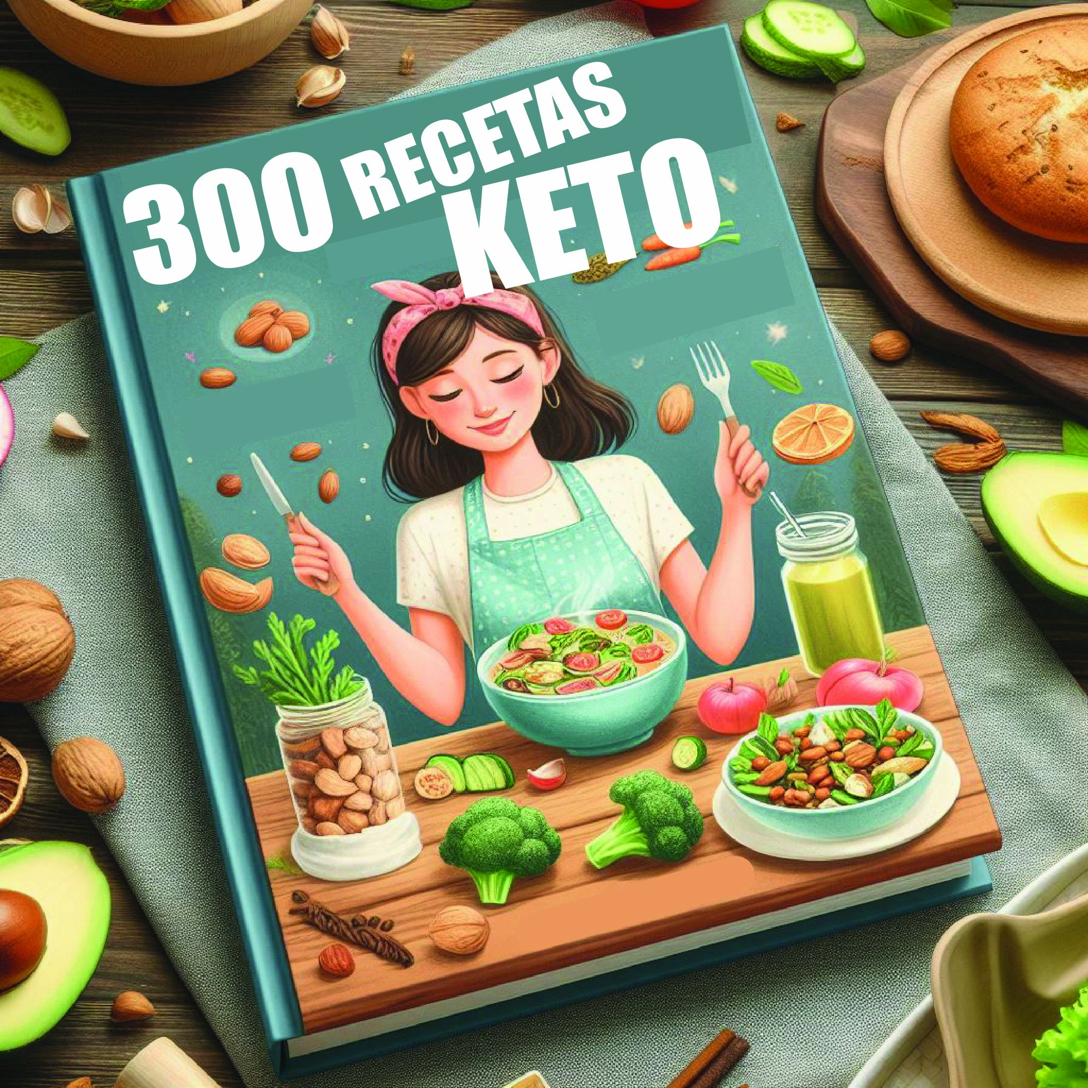 Imagen de portada para Ebook 300 Recetas Keto