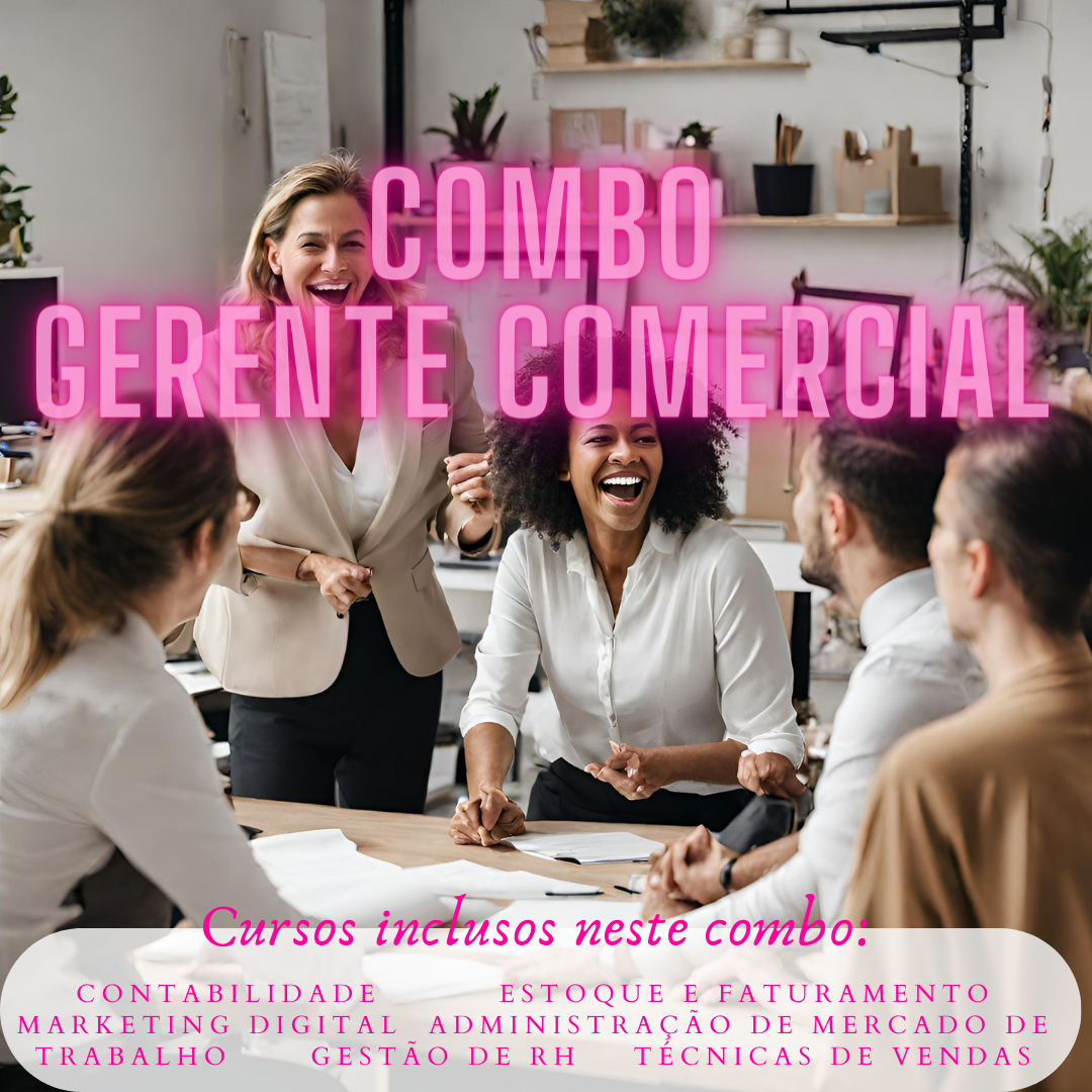 Combo Gerente Comercial - Unitec Educação e Trabalho | Hotmart