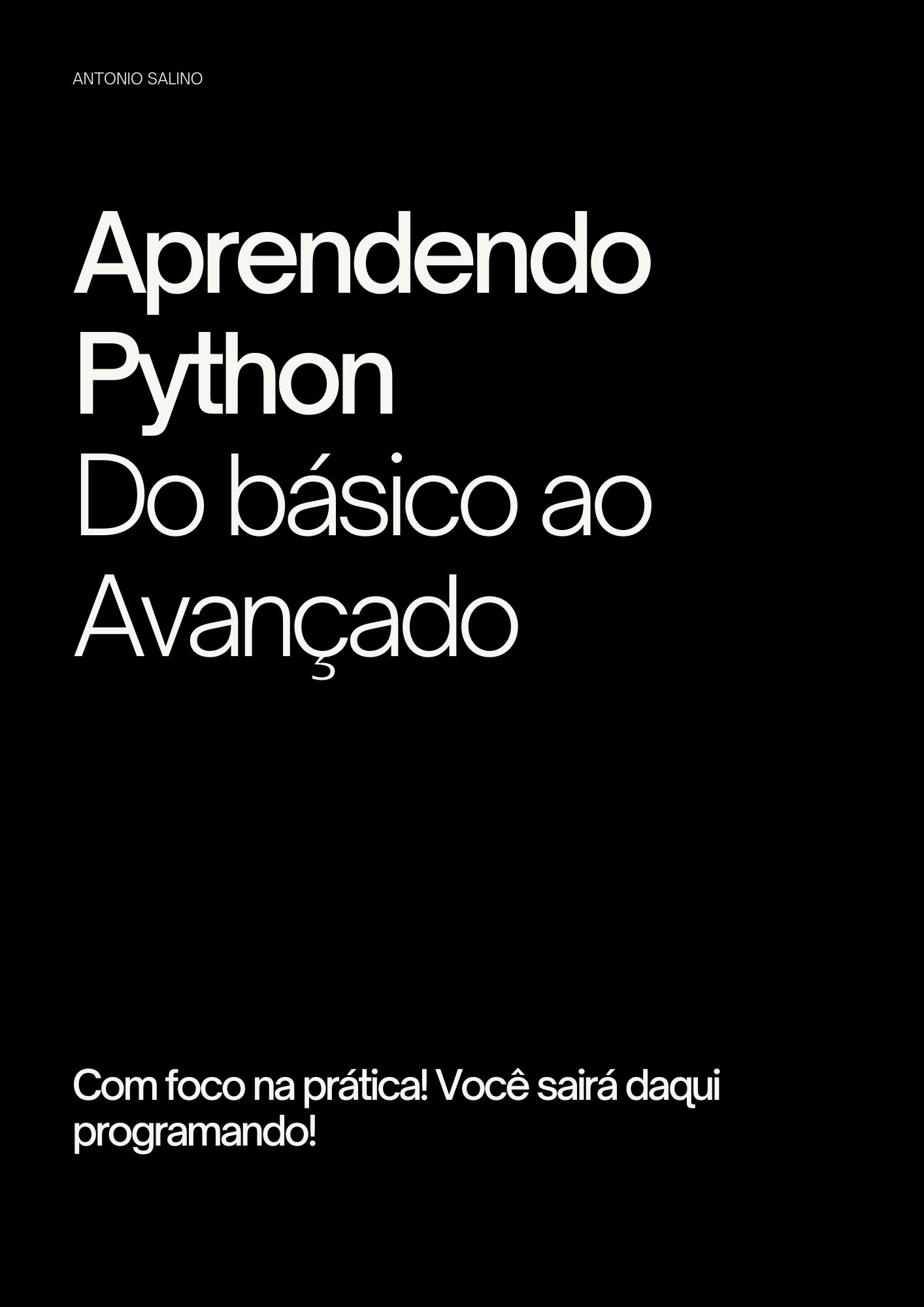 Aprendendo Python - Do Básico ao Avançado - Antonio Salino | Hotmart