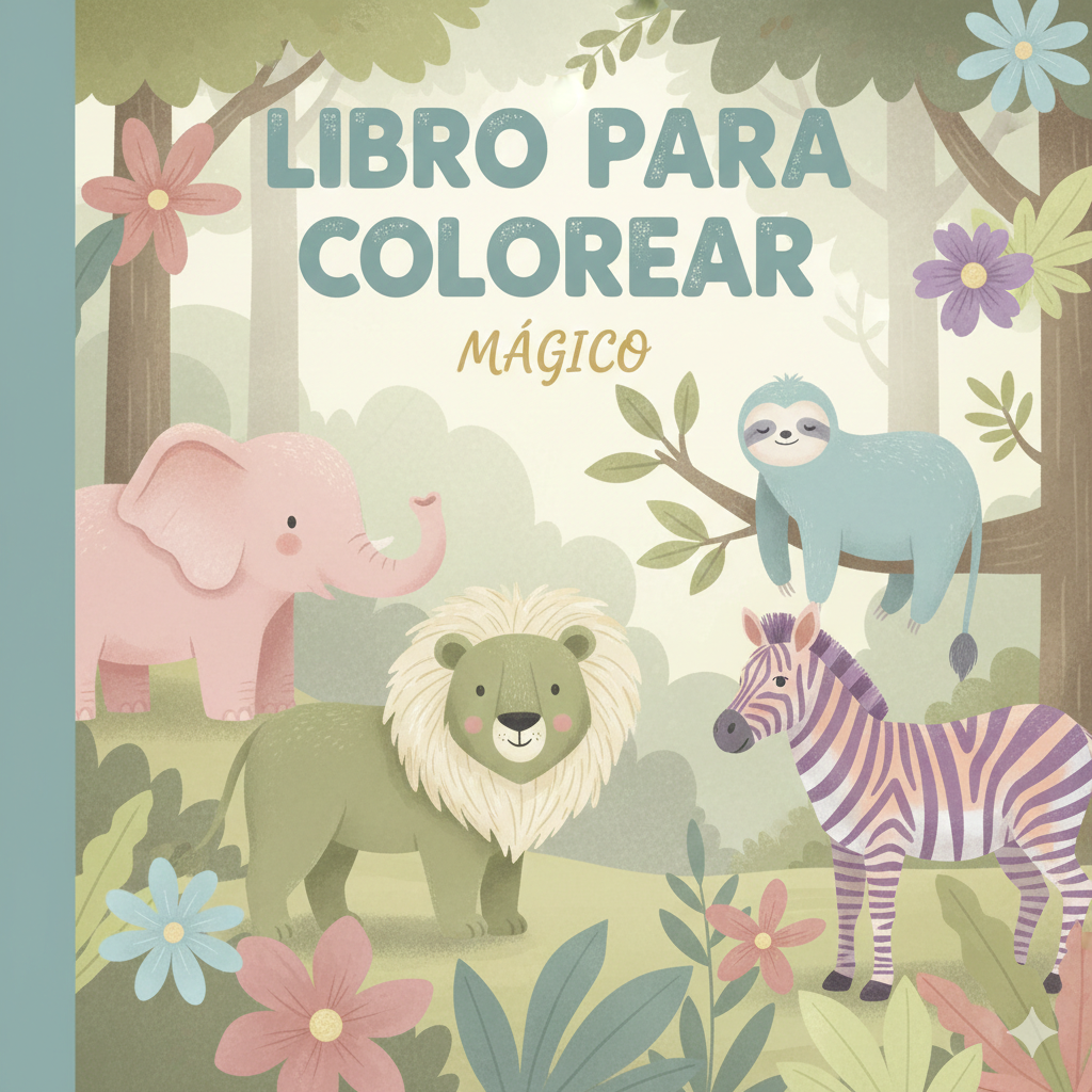 Libro para colorear de animales | Hotmart