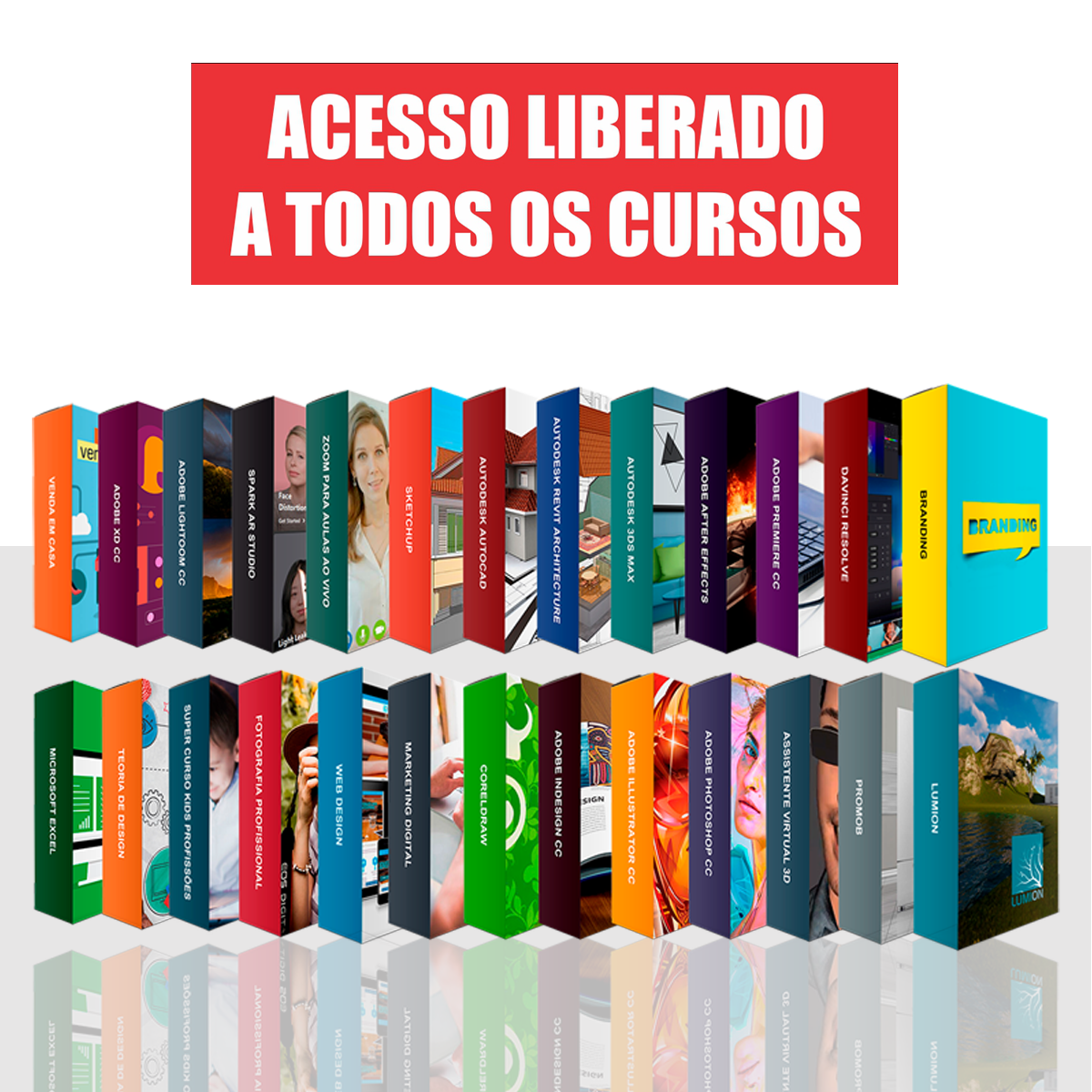 Imagem de capa para o Curso online PACOTE COM + DE 20 CURSOS COMPLETOS COM CERTIFICADO