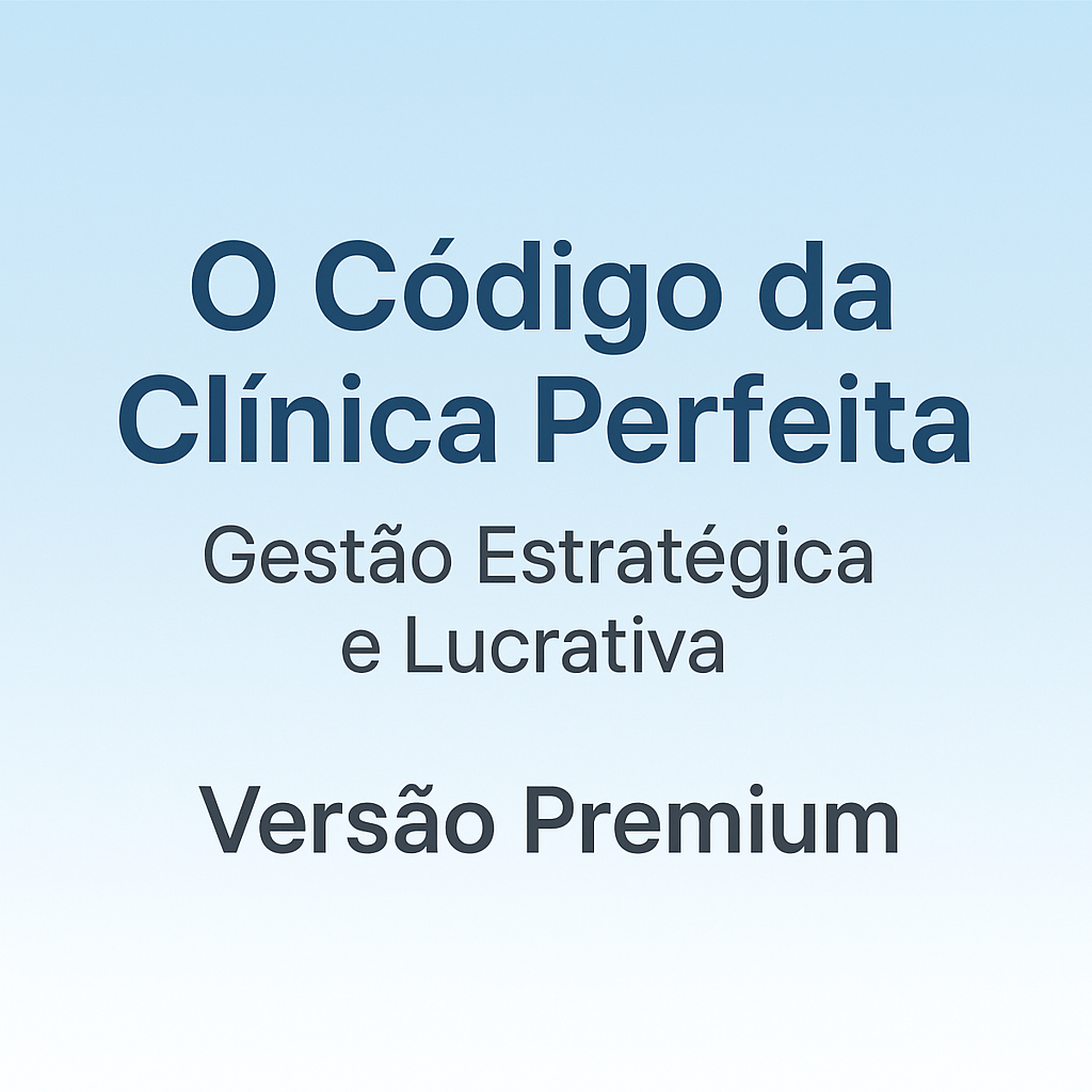 O Código da Clinica Perfeita - Gestão Estratégica e Lucrativa