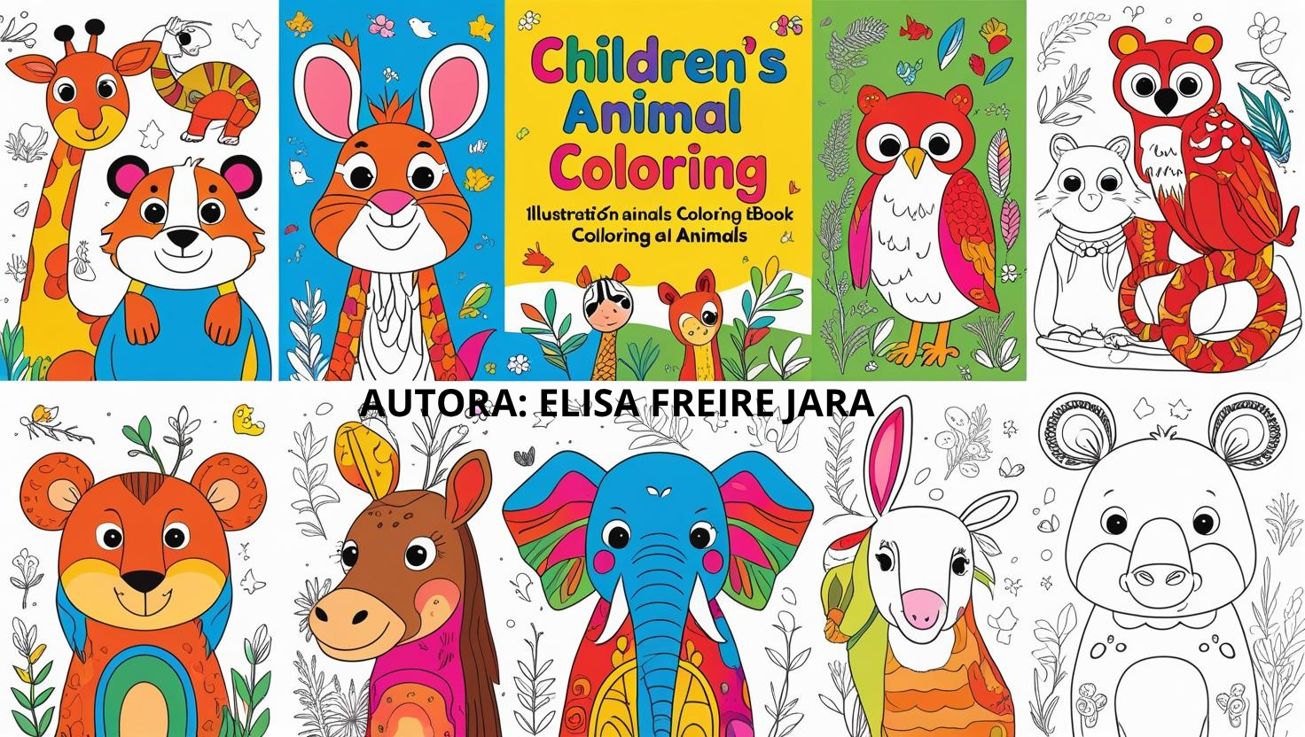 LIBRO PARA COLOREAR DE ANIMALES | Hotmart