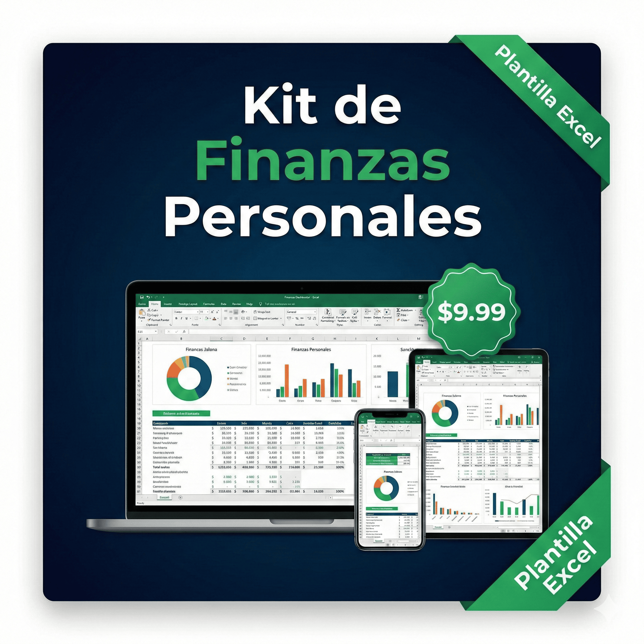 Kit de Finanzas Personales — Control Total de tu Dinero (Excel) | H...