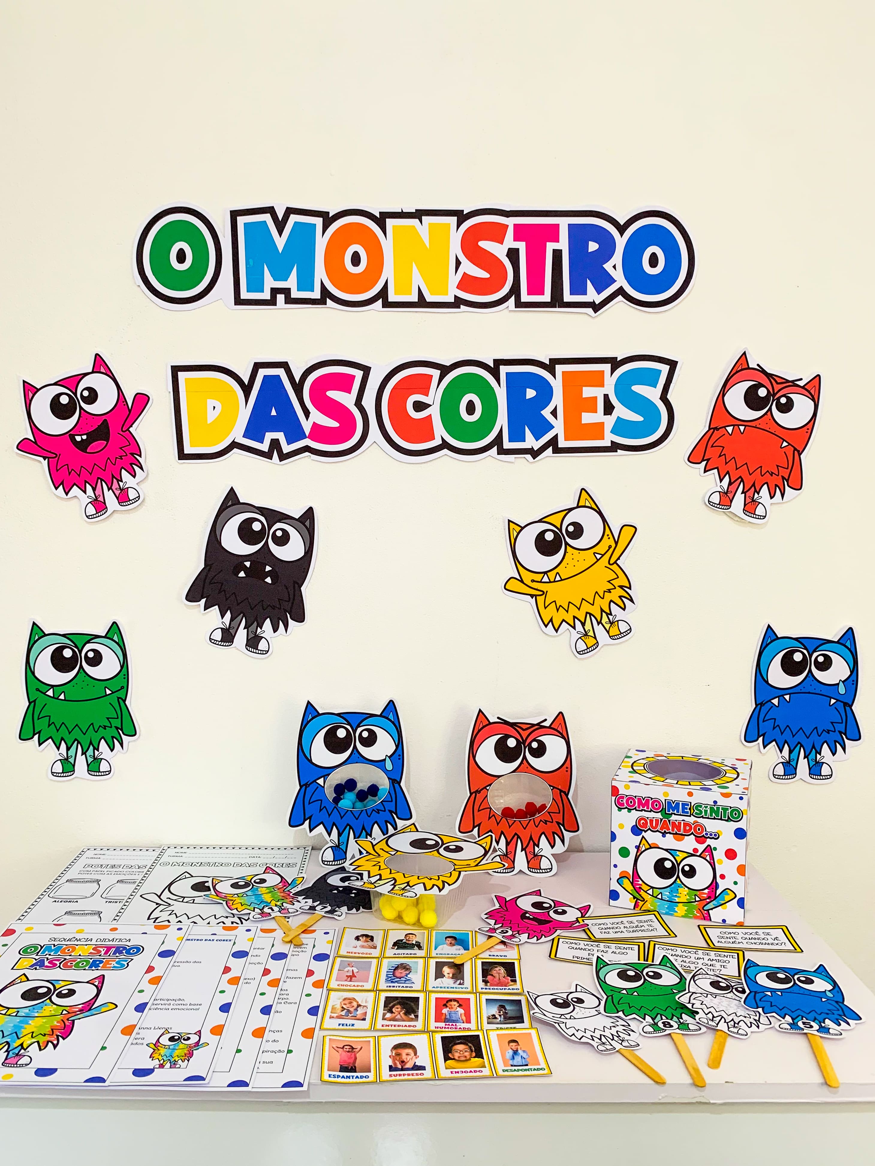🌈 Kit Sequência Didática - O Monstro das Cores 🎨📖 - MAGIA PEDAGÓ...