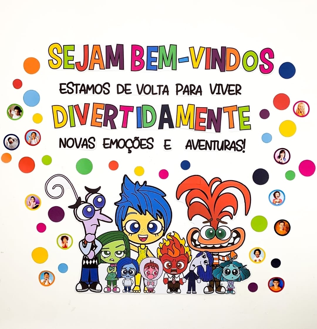 Painel Volta às Aulas - Divertidamente