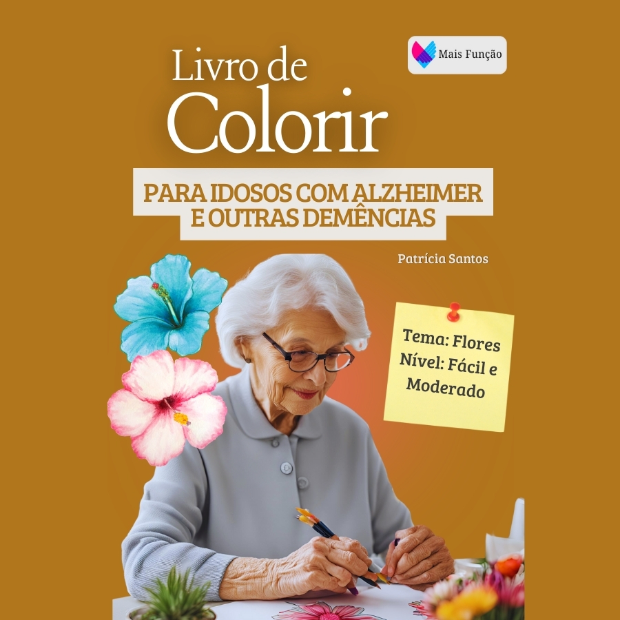 Livro de colorir para idosos com Alzheimer e outras demências - Mai...
