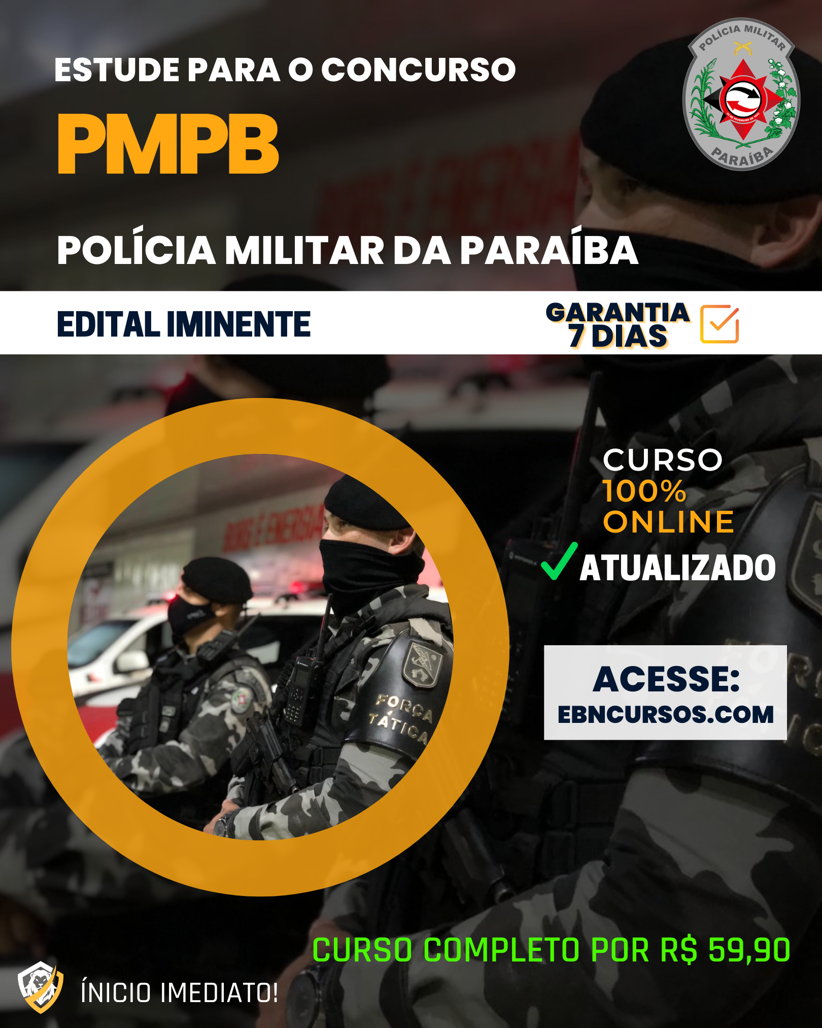Curso Completo - Polícia Militar da Paraíba - EBN Cursos - Em Busca...