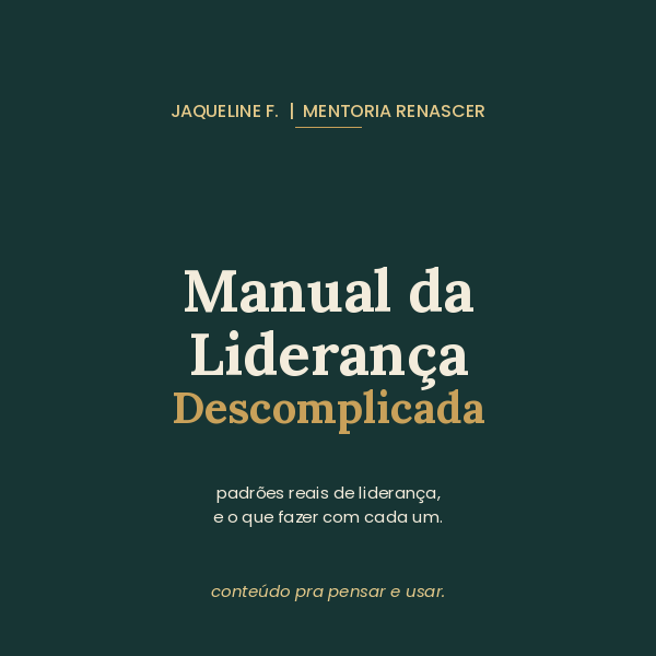 Capa do Manual da Liderança Descomplicada
