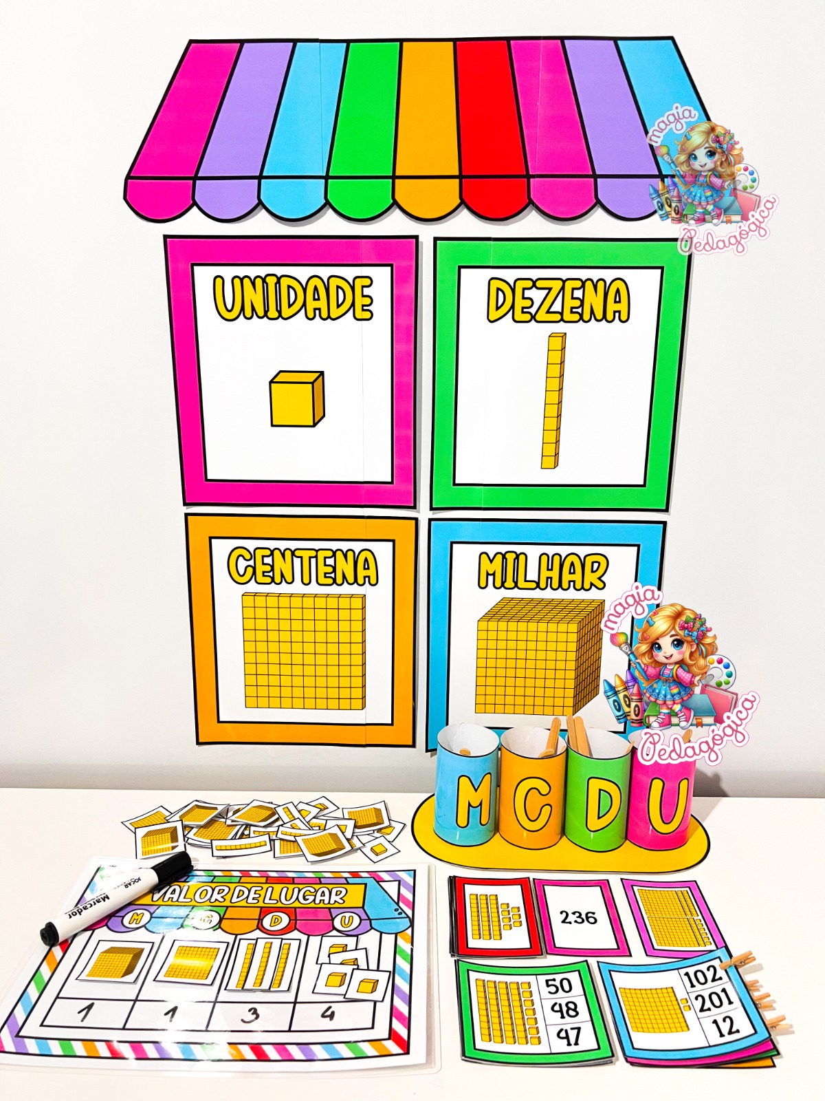 🟡📒 Kit Recursos de Material Dourado - MAGIA PEDAGÓGICA