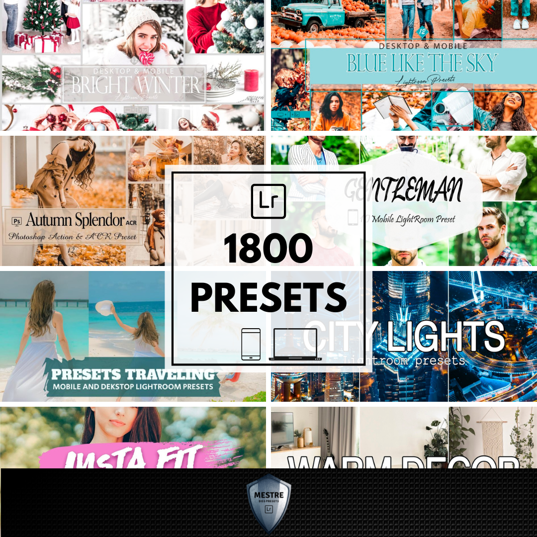1800 Presets Lightroom Diego Ceretta Hotmart
