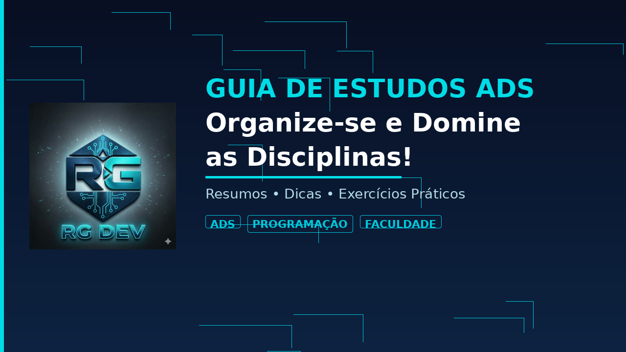 Guia de Estudos ADS: Organize-se e Domine as Disciplinas! | Hotmart