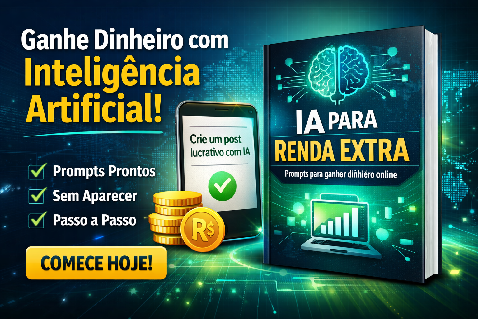 Aprenda a Usar IA para Gerar Renda Extra Online | Hotmart