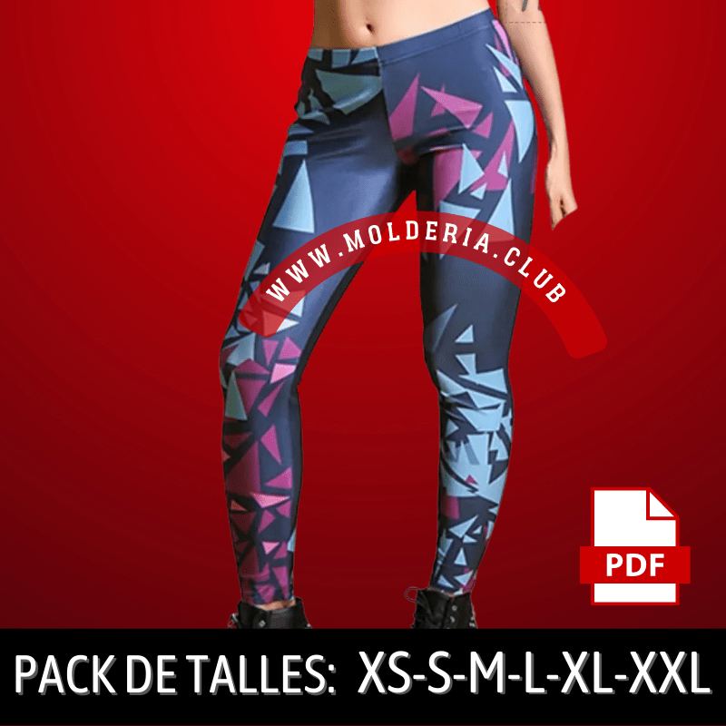 Patrón de Costura de Calza Legging de Mujer