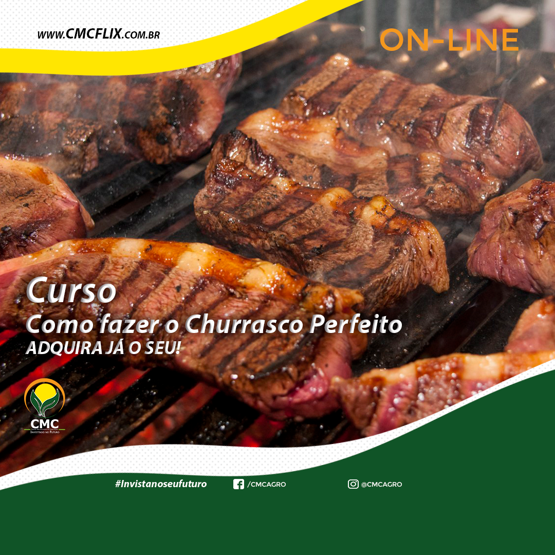 Imagem de capa para o Curso online Churrasco Perfeito 