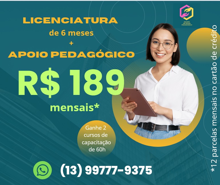 Segunda Licenciatura em 6 meses - com Apoio Pedagógico Total - Enri...