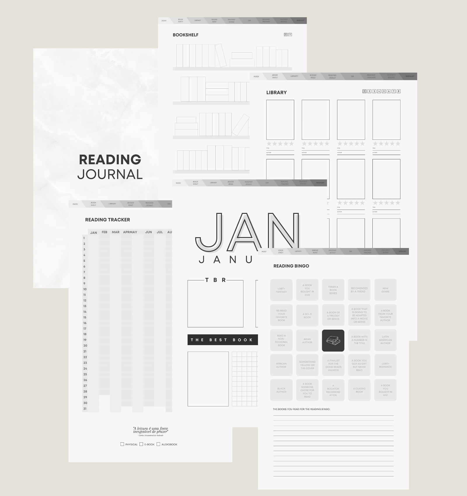 Diário de Leitura Digital | Reading Journal