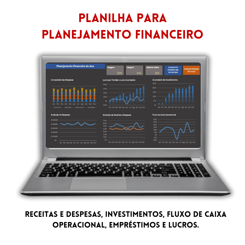 Planilha para planejamento empresarial 12 meses