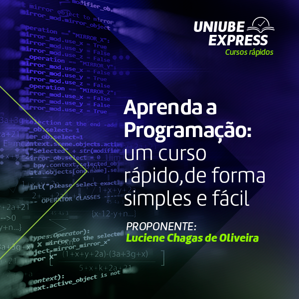 APRENDA PROGRAMAÇÃO: UM CURSO RÁPIDO, DE FORMA SIMPLES E FÁCIL - Un...