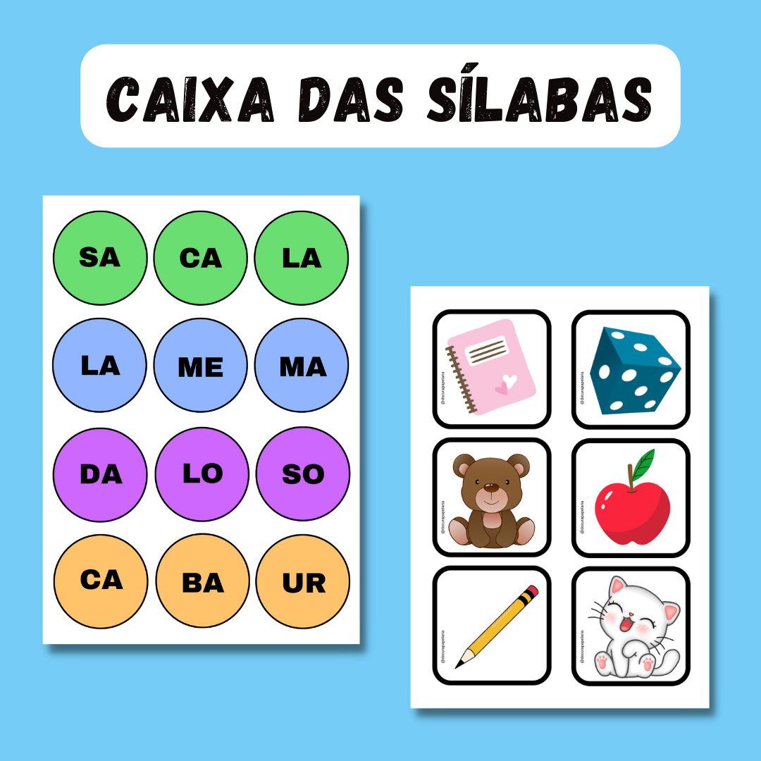 📦 Caixa das Sílabas – Jogo Educativo - Doçura Papelaria- Recursos ...